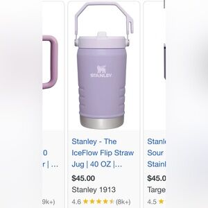 Stanley Stainless Steel ice flow flip straw jug 40 oz Insulated Bottle